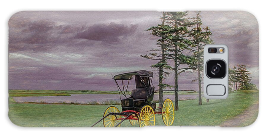 Antique Style Buggy Galaxy S8 Case featuring the photograph Buggy By The Shore by Marcy Wielfaert