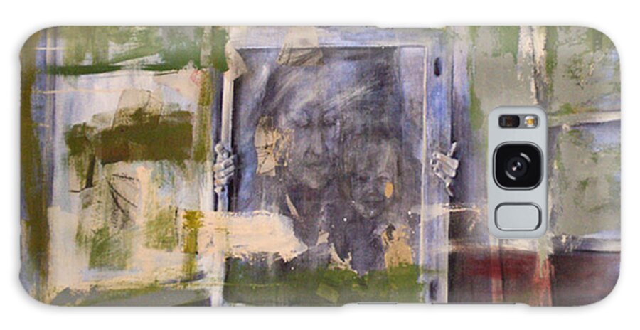 Portrait Galaxy Case featuring the painting Buried Portrait by Janet Zoya