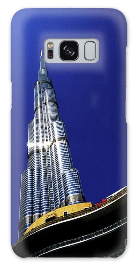 Burj Khalifa  Dubai Galaxy Case featuring the photograph Burj Khalifa by Darcy Dietrich