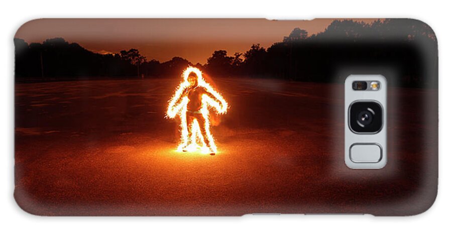 Child Galaxy Case featuring the photograph Burning Boy by Bertrand Demee
