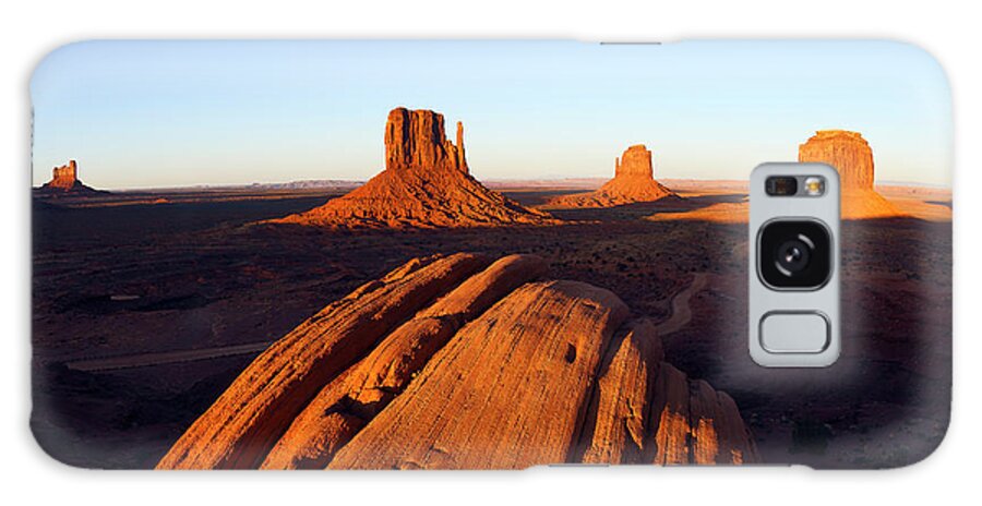 Arizona Galaxy Case featuring the photograph Buttes in the Spotlights by James Covello