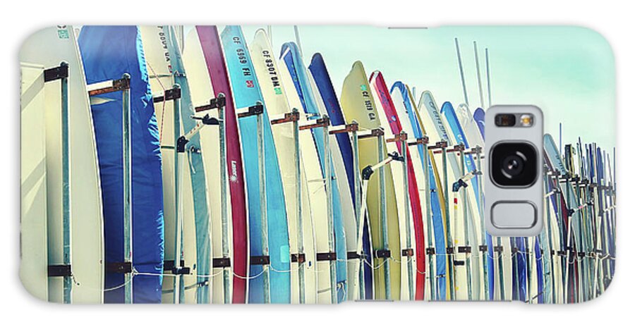 Surfboard Galaxy Case featuring the photograph California surfboards by Sylvia Cook