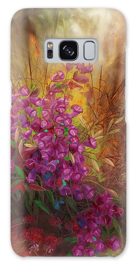 Flowers Galaxy Case featuring the painting Campanula I by Li Bo