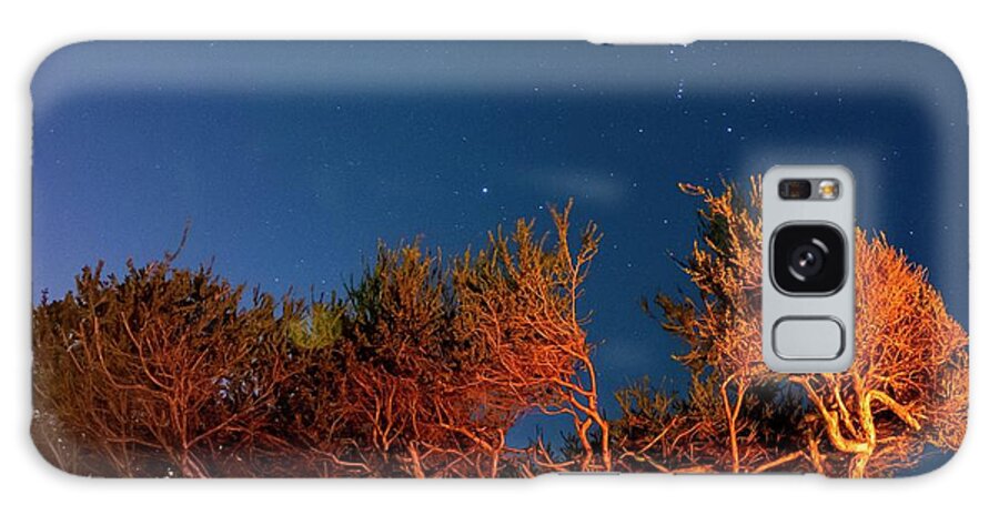 Camping Galaxy Case featuring the photograph Campfire Glow - South Carlsbad SB and Campground - California by Bruce Friedman