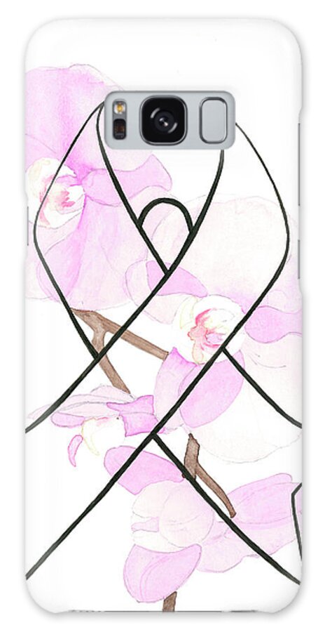 Cancer Orchid Galaxy Case featuring the digital art Cancer Orchid by Nicky Kumar