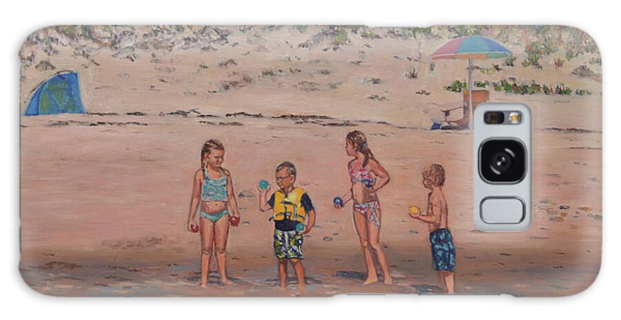 Cape Cod Galaxy Case featuring the painting Cape Cod Kids by Beth Riso