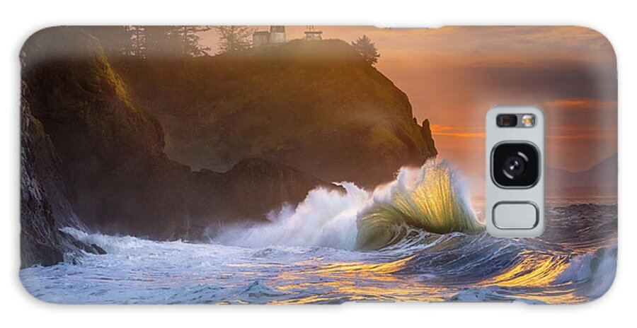 Cape Disappointment Galaxy Case featuring the photograph Cape Disappointment Sunrise by Chris Steele