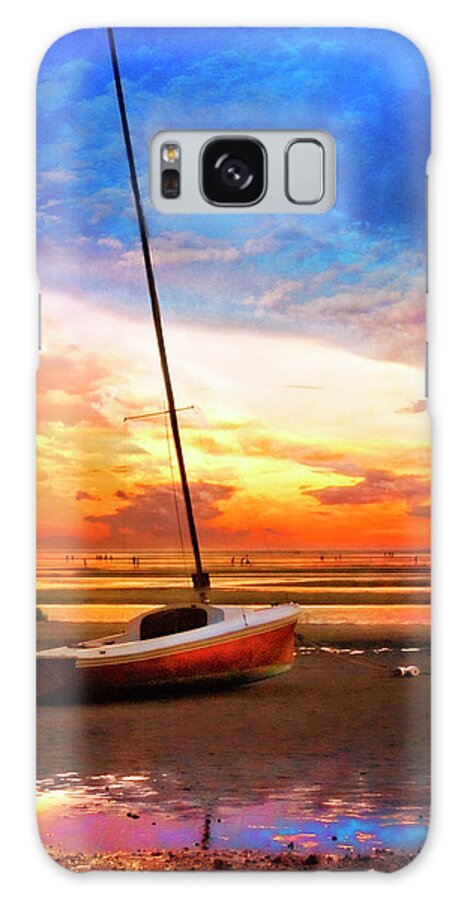 Cape-sunset Sail Galaxy Case featuring the photograph Cape-sunset Sail by Tammy Wetzel