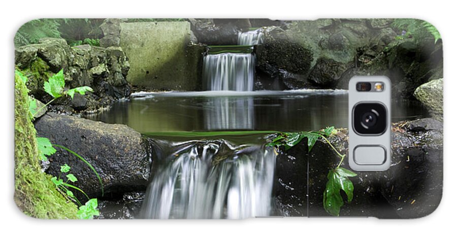 Scenics Galaxy Case featuring the photograph Cascading Waterfall by Foto-bear