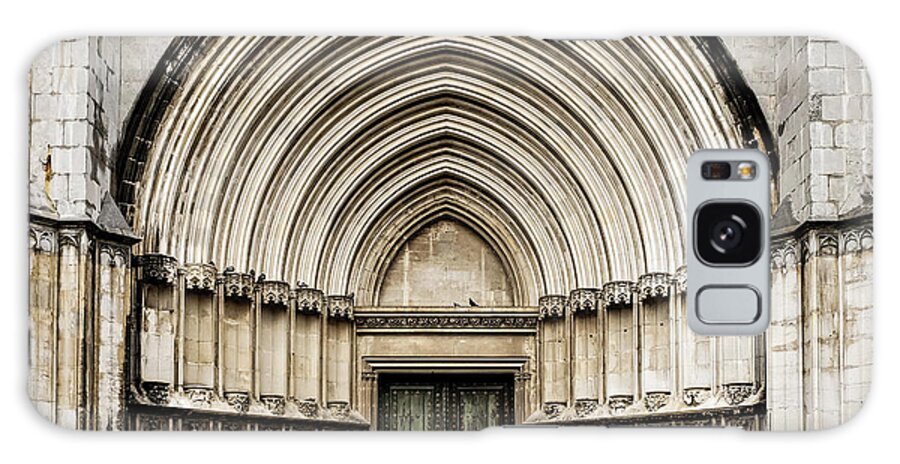 Doors Galaxy Case featuring the photograph Cathedral of Girona Portico by Mary Capriole