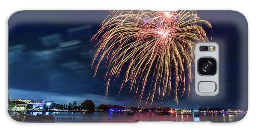 Pyrotechnics Galaxy Case featuring the photograph Celebration by Joann Long