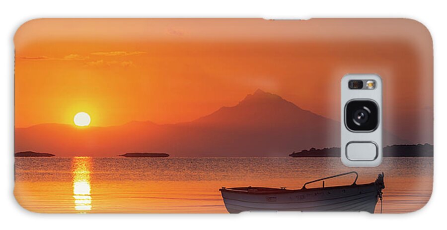 Aegean Sea Galaxy Case featuring the photograph Chalkidiki Sunrise by Evgeni Dinev