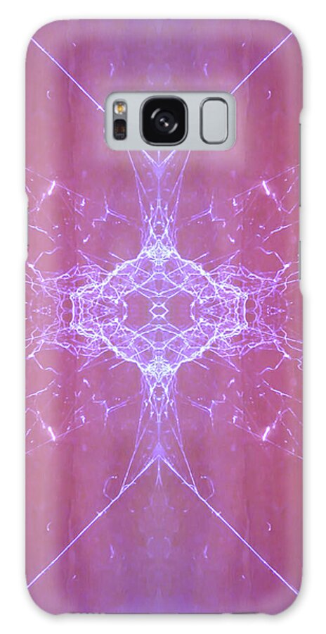 Abstract Galaxy Case featuring the photograph Charlotte's Rosy Lilac by Judy Kennedy