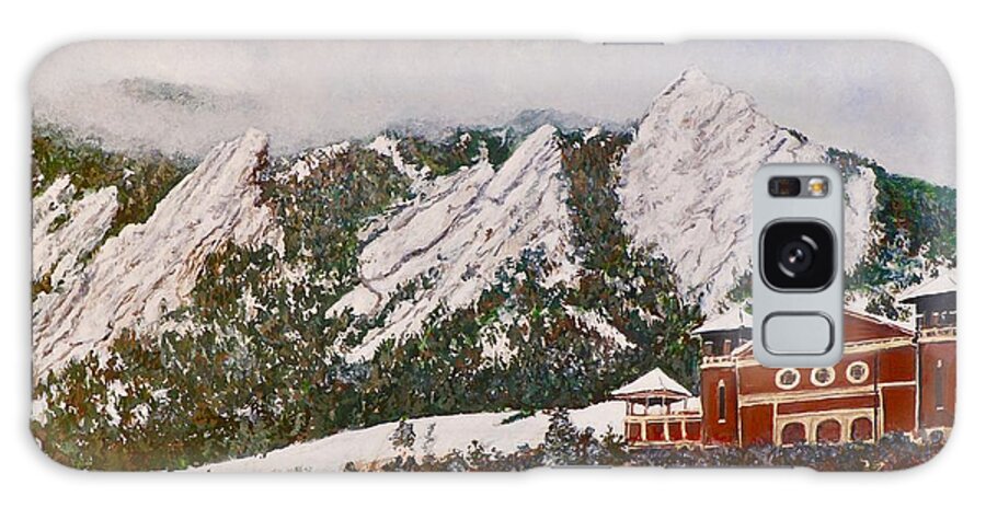 Chautauqua Galaxy Case featuring the painting Chautauqua - Winter, Late Afternoon by Tom Roderick