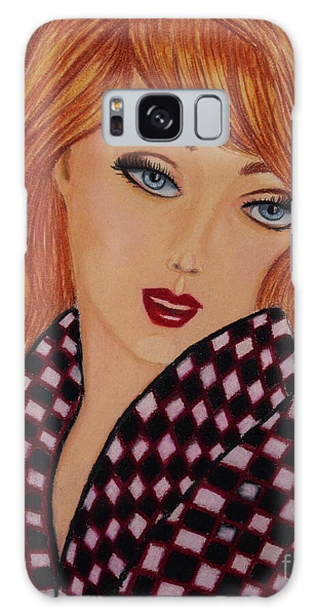 Fine Art Galaxy Case featuring the drawing Chelsea Girl 2 by Dorothy Lee