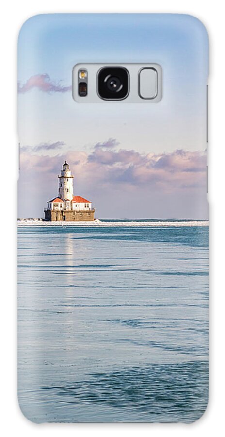 Chicago Galaxy Case featuring the photograph Chicago Harbor Light Portrait by Framing Places
