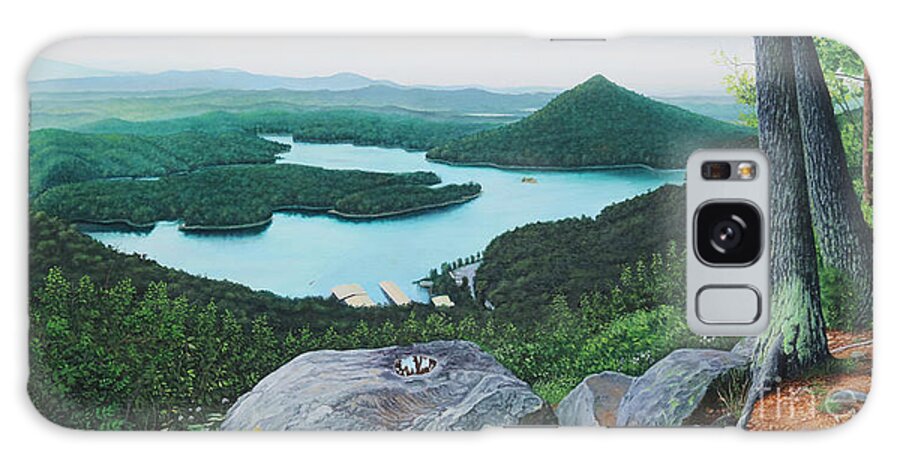 Chilhowee Overlook Galaxy Case featuring the painting Chilhowee Overlook by Mike Ivey