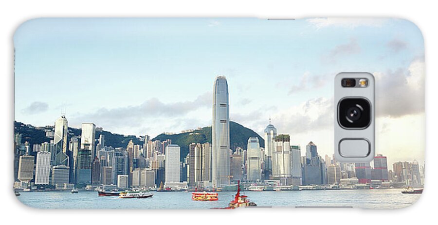 Travel14 Galaxy Case featuring the photograph China, Hong Kong, Victoria Harbor by John Wang
