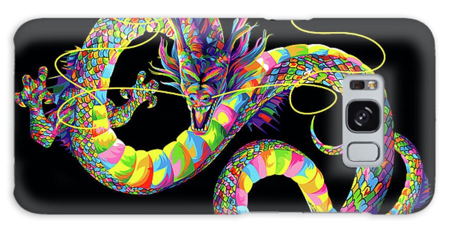 Chinese Dragon Galaxy Case featuring the digital art Chinese Dragon by Bob Weer