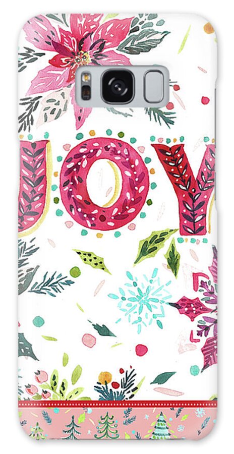 Christmas Joy 1 Galaxy Case featuring the painting Christmas Joy 1 by Irina Trzaskos Studio