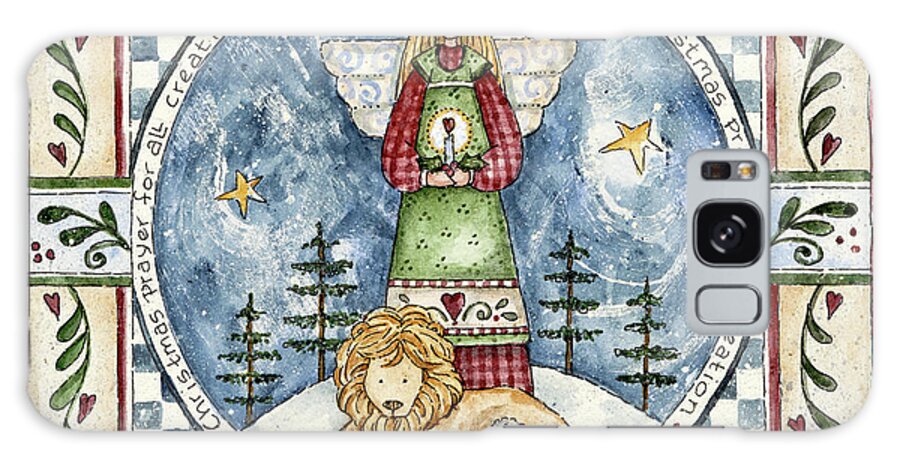 a Christmas Prayer For All Creation....peace On Earth.....treasure The Peace Of Christmas
Angel With Dove Galaxy Case featuring the painting Christmas Peace by Shelly Rasche