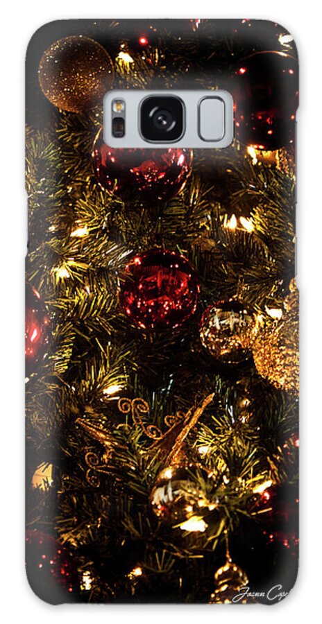 Red Galaxy Case featuring the photograph Christmas Tree Ornaments 1 by Joann Copeland-Paul