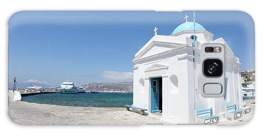 Greek Culture Galaxy Case featuring the photograph Church In Mykonos by Richmatts