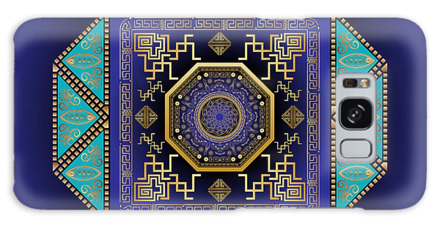 Mandala Galaxy Case featuring the digital art Circumplexical No 3555 by Alan Bennington