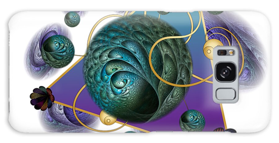 Mandala Galaxy Case featuring the digital art Circumplexical No 3740 by Alan Bennington