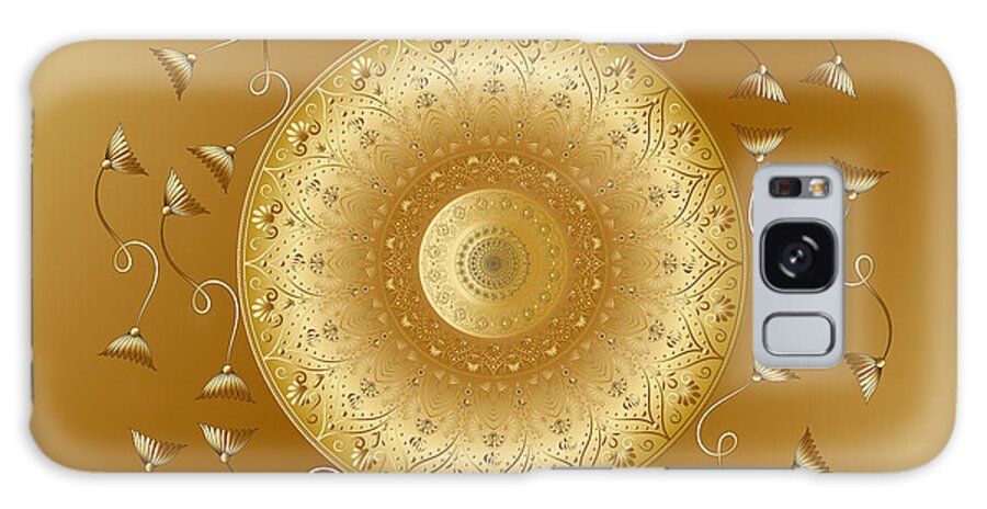 Mandala Galaxy Case featuring the digital art Circumplexical No 3968 by Alan Bennington