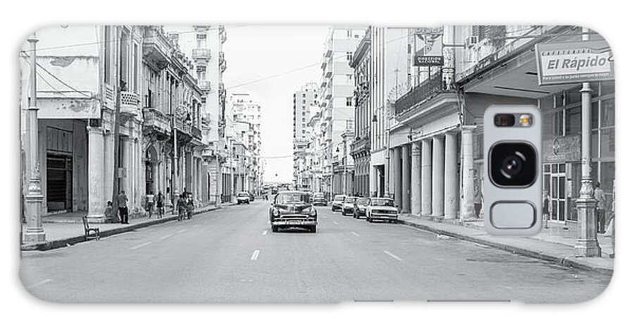 Cuba Galaxy Case featuring the photograph City Street, Havana by Mark Duehmig
