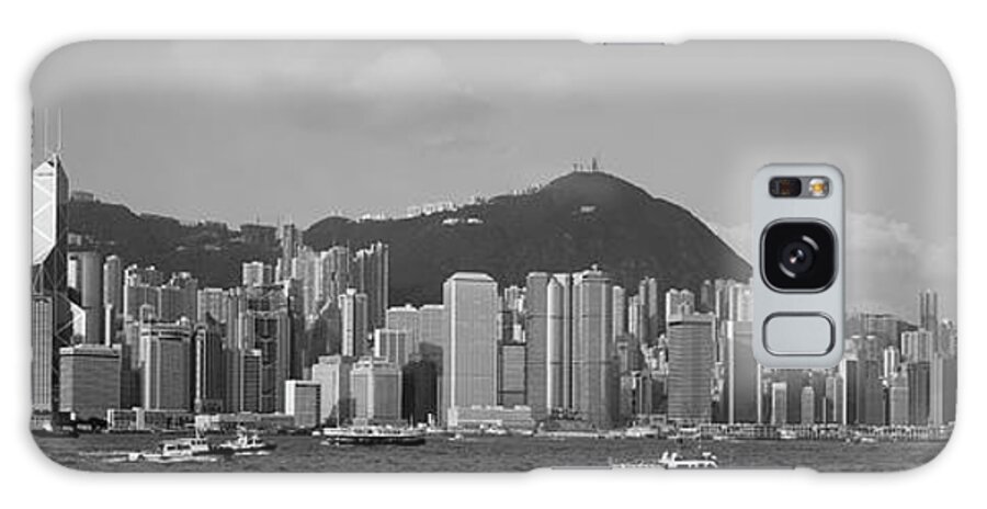 Photography Galaxy Case featuring the photograph Cityscape, China Sea, Hong Kong, China by Panoramic Images