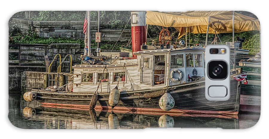 Boat Galaxy Case featuring the painting C.L. Churchill Boat by Deborah Ritch