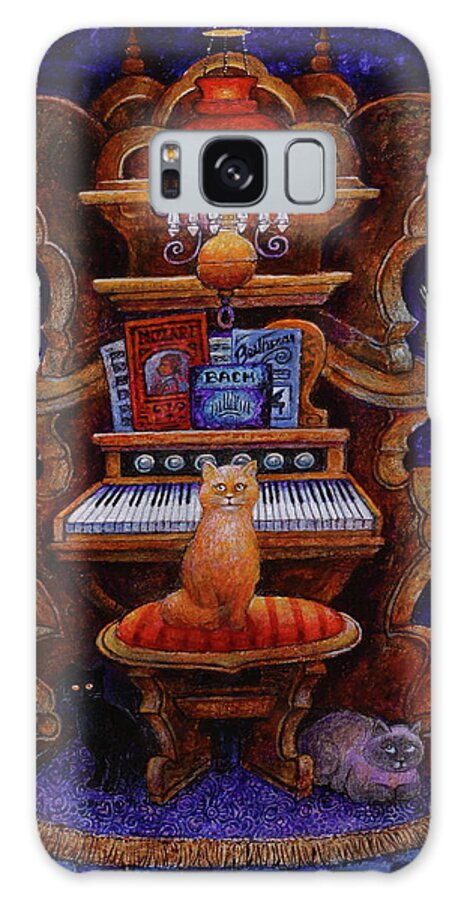 Classical Cats Galaxy Case featuring the painting Classical Cats by Bill Bell