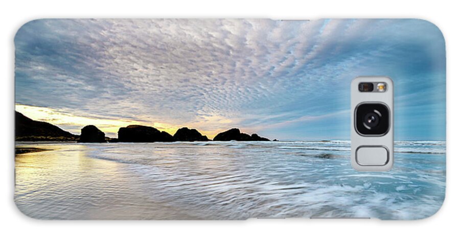 Cloudy Galaxy Case featuring the photograph Cloudy Coast by Andy Amos