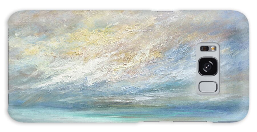 Landscapes Galaxy Case featuring the painting Coastal Clouds Vi by Sheila Finch