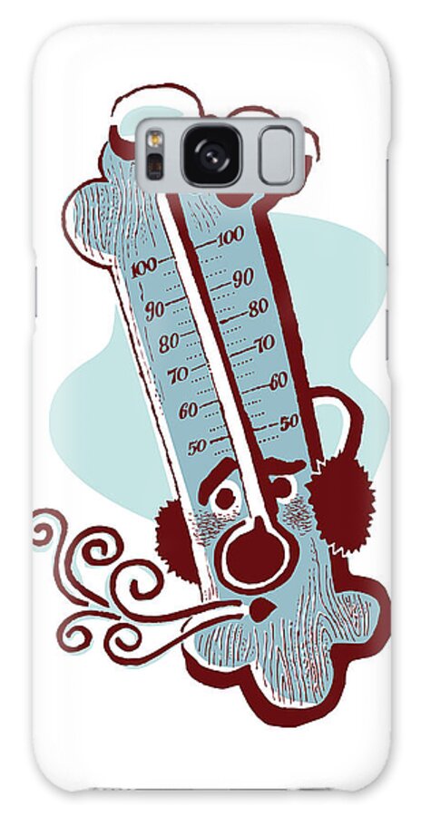 Campy Galaxy Case featuring the drawing Cold Thermometer by CSA Images