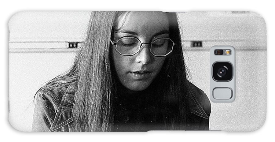 Brown University Galaxy S8 Case featuring the photograph College Student with Octagonal Eyeglasses, 1972 by Jeremy Butler
