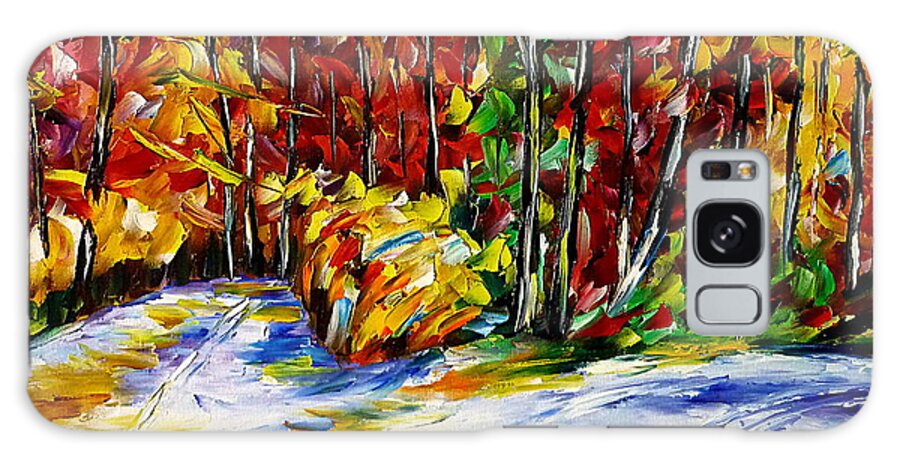 Golden Fall Galaxy Case featuring the painting Colorful Autumn by Mirek Kuzniar