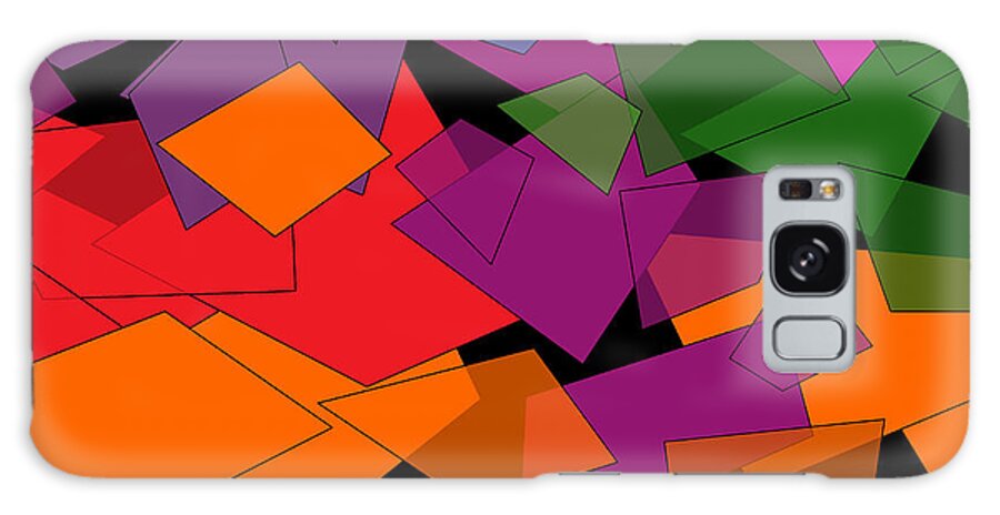 Colorful Chaos Galaxy Case featuring the digital art Colorful Chaos by Val Arie