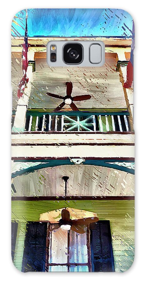 Porch Galaxy Case featuring the photograph Colorful Porch by GW Mireles
