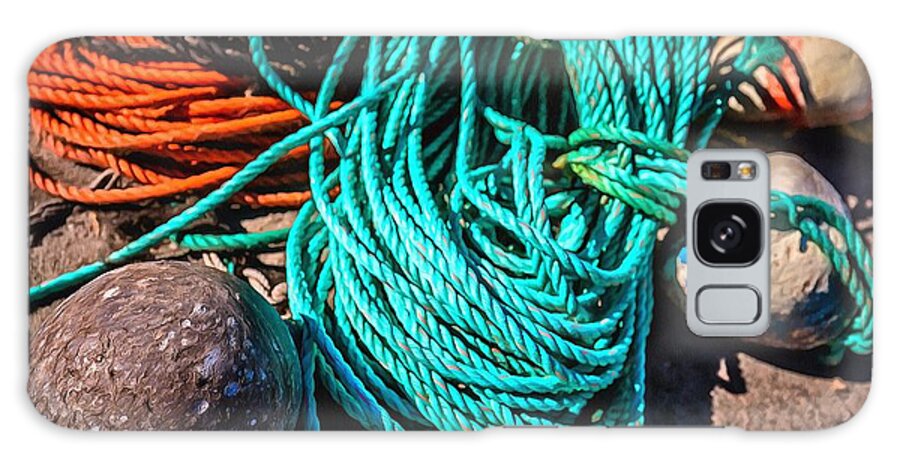 Ropes Galaxy Case featuring the photograph Colorful Ropes by Eva Lechner