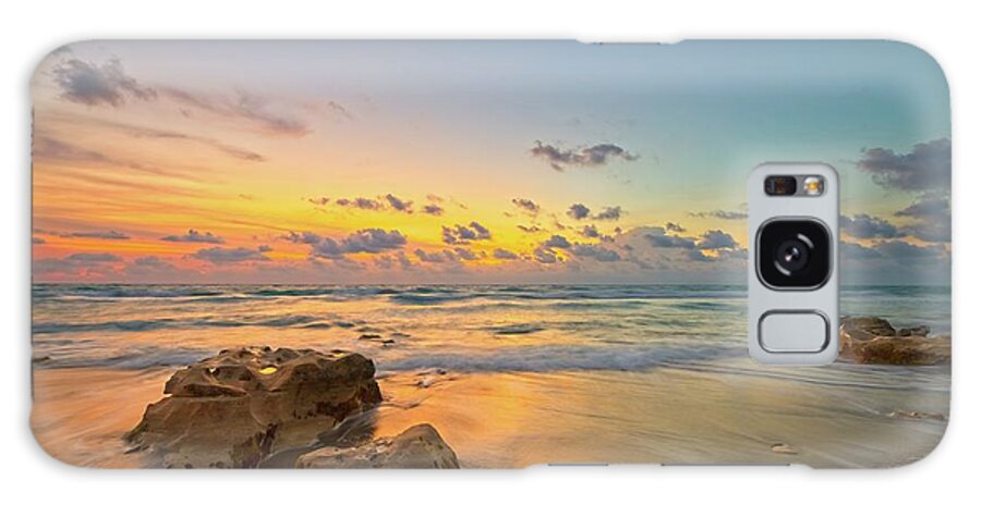 Carlin Park Galaxy Case featuring the photograph Colorful Seascape by Steve DaPonte