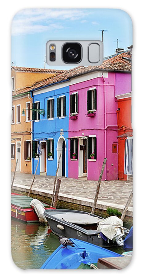 Burano Italy Galaxy Case featuring the photograph Colors of Burano Italy #5 by Melanie Alexandra Price