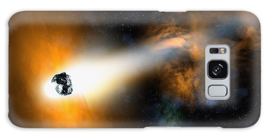 Comet Galaxy Case featuring the photograph Comet Descending Through Atmosphere by Colin Anderson