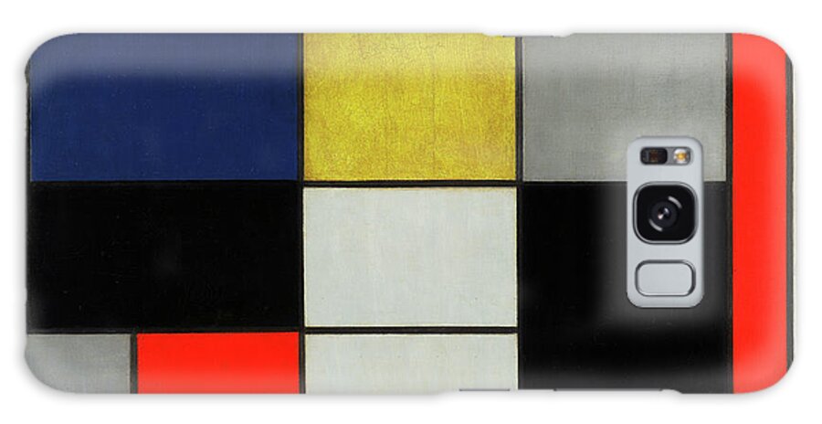 Piet Mondrian Galaxy Case featuring the painting Composition, 1919-1920 by Piet Mondrian