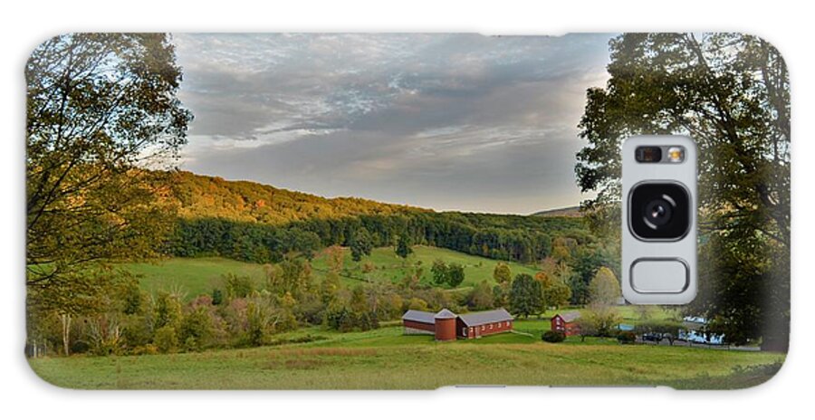Landscape Galaxy Case featuring the photograph Connecticut Farm Meadows by Dani McEvoy