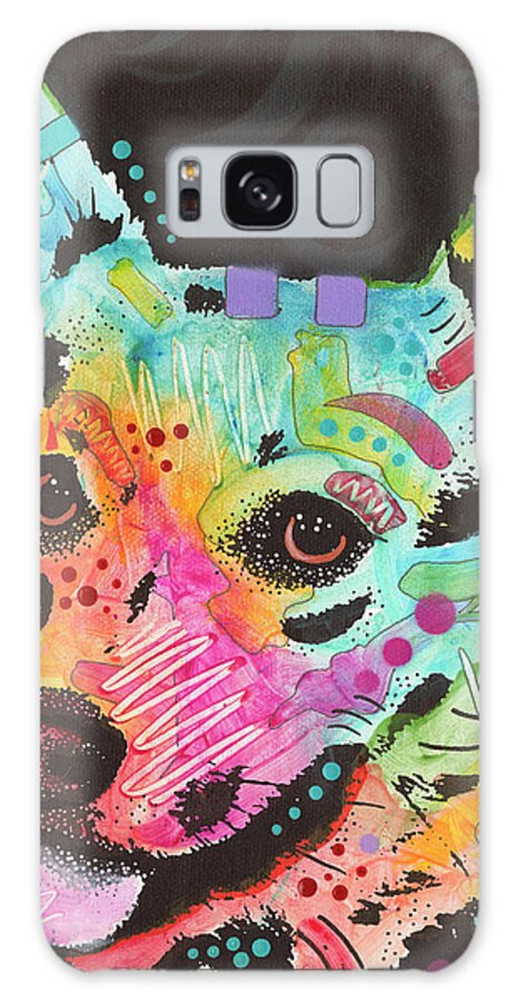 04 Galaxy Case featuring the mixed media Corgi Pup by Dean Russo- Exclusive