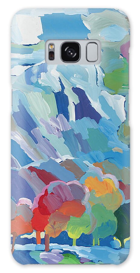 Cottonwood Connection Galaxy Case featuring the painting Cottonwood Connection by Hooshang Khorasani