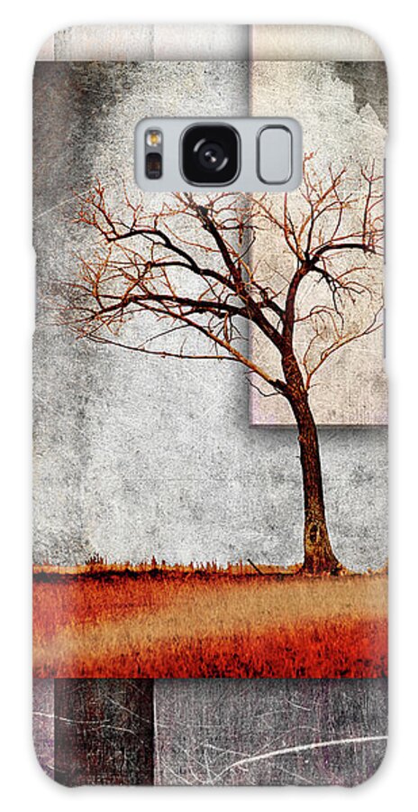 Cottonwood Tree Part 04 Galaxy Case featuring the mixed media Cottonwood Tree Part 04 by Lightboxjournal